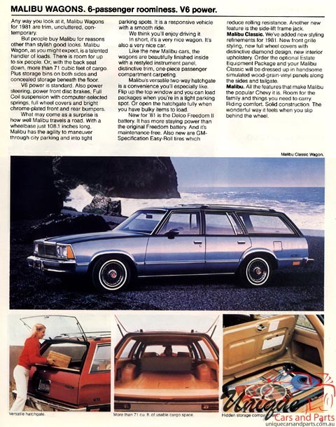 1981 Chevrolet Full-Line Brochure Page 2